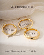 Solistra 3Pcs Gold Bangles Bracelets for Women,14K Gold Plated Hinged Opened Chunky Thick Gold Bracelet Stack Cuff Bracelets Statement Jewelry Set for Women