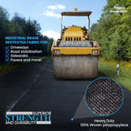 Super Geotextile Woven Geotextile Fabric for Driveway and Road Stabilization, Construction Underlayment, Erosion Control, Commercial Grade 50 Year for Gravel Roads and Pavers (20x60) Ships Folded
