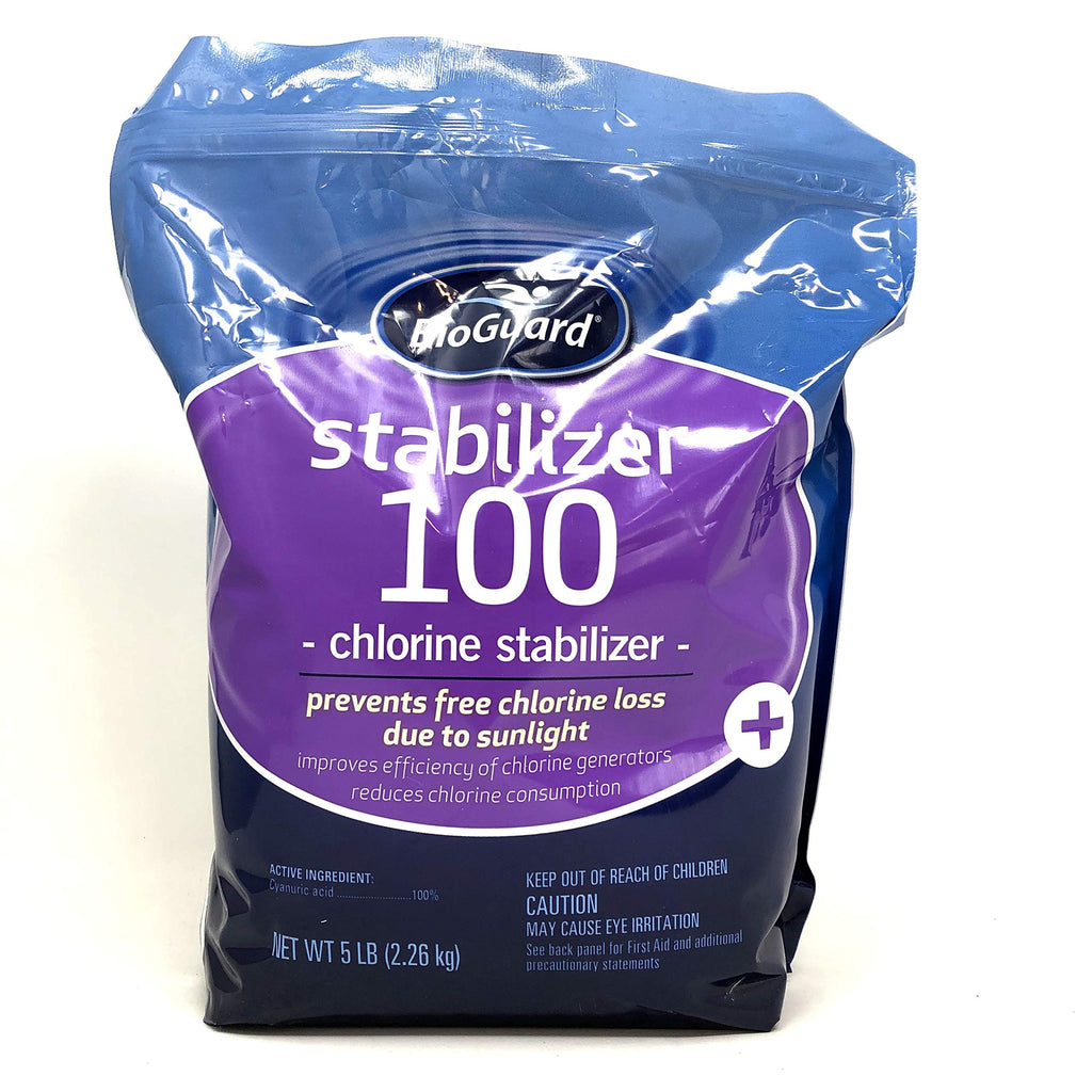 Bioguard Stabilizer BioGuard Stabilizer 100, 5 lb, Chlorine Stablizer, Prevents Sunlight ...