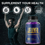 (2 Pack) Jellyfil Gummies, Jellyfil Gummys for Men with All Natural Ingredients, Max Strength Supplement with Premium Vitamins Supporting Optimal Wellness and Advanced Health Naturally (120 Gummies)