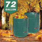 72 Gallon 6 Pack Leaf Bags Reusable for Lawn & Garden