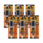 Gorilla Epoxy Ultimate, Waterproof, 10 Minute Set, Permanent Bond, Dries Black, 0.85oz Syringe (Pack of 6)