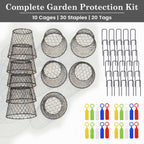 DHAMPOOH Garden Cloches for Plants, Outdoor Plant Protectors, 10 Pack, Dome