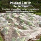 AlpineReach Garden Netting Ultra Fine Mesh 10 x 34 ft - Durable Protection Barrier Net Cover for Vegetable Plants Fruits Flowers Crops Greenhouse Row Cover Raised Bed