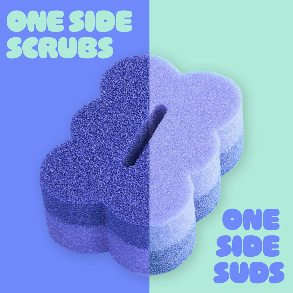 Brite by Scotch-Brite 2-Sided Scrub & Wipe Sponge, Midnight Mode, 6
