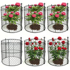 JILLSKY 16" Chicken Wire Plant Cages, 6 Pack