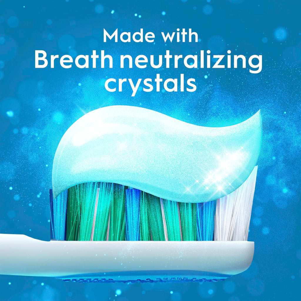 Crest Toothpaste Clean Breath Smooth Mint 3.3oz Pack of 3 – Neutralizes Bad Breath, Antibacterial Protection, Fights Cavities, Freshens Breath, Gently Whitens