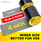 DR.TAPELAB, Black Window Screen Repair Tape, 4 in X 15 FT, Screen Repair Kit for Windows or Doors, Strong Adhesive Patch Kit Fiberglass Mesh Tape