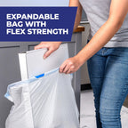 Hefty Ultra Strong 13 Gallon Trash Bags, Tall Kitchen Trash Bags 13 Gallon Size, Resist Leaks, Punctures, and Rips, Continuous Odor Control, White, Fabuloso Lavender Scent, 80 Bags