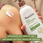 Aveeno Daily Travel Essentials Gift Set with Daily Moisturizing Lotion, Daily Moisturizing Body Wash, Calm + Restore Makeup Removing Wipes, & Calm + Restore Oat Gel Moisturizer, 4 items