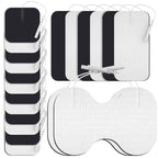DOMAS TENS Unit Electrode Pads (XL) - 4x6 Inch for Back Pain Relief- Compatible with TENS 7000 and Other 2mm Pin Units - Reusable & Latex-Free