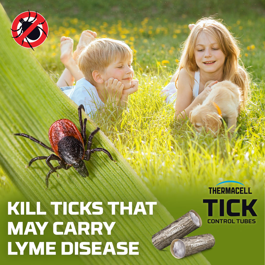 Thermacell Tick Control Tubes for Yards; 48 Tubes; Protects 2 Acres from Ticks; No Spray, No Granules, No Mess; Environmentally Friendly Alternative to Tick Spray & Tick Repellent