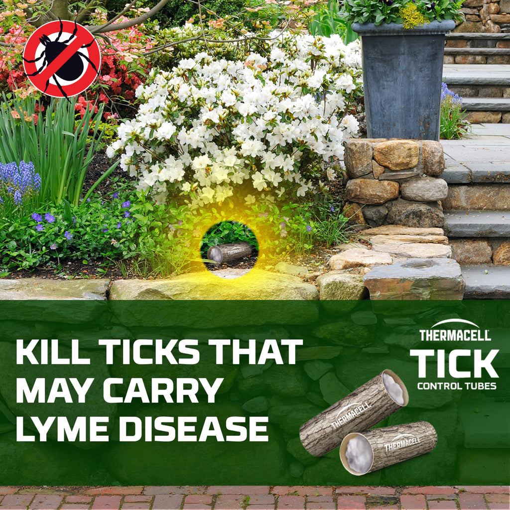 Thermacell Tick Control Tubes for Yards; 48 Tubes; Protects 2 Acres from Ticks; No Spray, No Granules, No Mess; Environmentally Friendly Alternative to Tick Spray & Tick Repellent