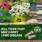 Thermacell Tick Control Tubes for Yards; 48 Tubes; Protects 2 Acres from Ticks; No Spray, No Granules, No Mess; Environmentally Friendly Alternative to Tick Spray & Tick Repellent