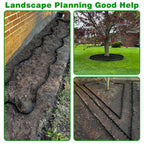 Landscape Edging Border 100 FT 2 Inch Tall with 180 Spikes, Plastic Edging for Landscaping, Garden Edging Border, Flower Bed, Paver and Lawn Edging Border, Black