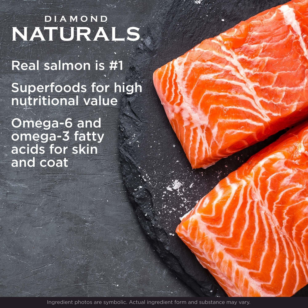 Diamond Naturals Skin & Coat Puppy, Adult & Senior Dry Dog Food Salmon 30lb