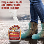 Extra Strength Fabric Protector Spray Prevents Stains and Repels Liquids. SoftClad Guards Furniture, Shoes, Carpet, Upholstery, Suede, Leather, Couch. Safe for Indoor Use. PFAS Free Formula 32oz