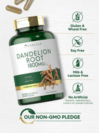 Carlyle Dandelion Root Extract | 300 Capsules | Herb Supplement | Taraxacum Officinale | Non-GMO and Gluten Free