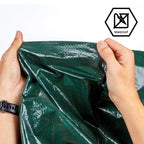 CARTMAN 2 Pack Finished Size 8x10 Feet Waterproof Green Tarp 8 Mil Thick, Multipurpose Protective Cover for Emergency Rain Shelter Camping Tarpaulin