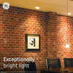 GE Ultra Bright LED Light Bulbs, 100W, Daylight Candle Lights, Frosted Decorative CA12 Light Bulbs, Candelabara Base (8 Pack)