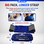 Ice Packs for Injuries Reusable (3-Piece Set) – Hot and Cold Ice Pack Therapy Gel Wrap Support – Supports Recovery, Joint and Muscle Pain – Knees, Back & More (3 Piece Set - Classic)