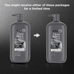 Dove Men+Care Purifying Body & Face Wash 3 Count Charcoal Clay with 24-Hour Nourishing Micromoisture Technology 30 oz