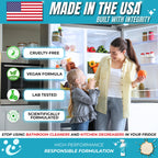 Oh Yuk Fridge Cleaner – Cleans Inside Refrigerator for Spotless, Food-Contact Safe Surfaces | Biodegradable, Vegan, Cruelty-Free | Effortlessly Lifts Sticky Messes & Dried-On Food | Spray Bottle