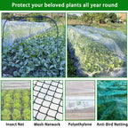 8 Sets 41.3"x32" Greenhouse Hoops Grow Tunnel for Garden Plants and Raised Beds,Durable Removable Rust-Free Steel Coated Frame Garden Hoops Kit with 24 Clips,Row Cover Hoops for Outdoor Vegetable