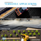 Super Geotextile Woven Geotextile Fabric for Driveway and Road Stabilization, Construction Underlayment, Erosion Control, Commercial Grade 50 Year for Gravel Roads and Pavers (20x60) Ships Folded