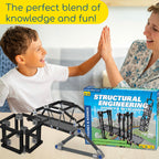 Thames & Kosmos Structural Engineering: Bridges & Skyscrapers | Science & Engineering Kit | Build 20 Models | Learn about Force, Load, Compression, Tension | Parents' Choice Gold Award Winner, Blue