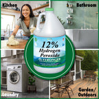 Nature's Freedom 12% Hydrogen Peroxide, Food Grade H2O2 and Purified Water Only, 4 Gallons Solution