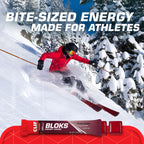 CLIF BLOKS - Black Cherry Flavor with Caffeine - Energy Chews - Non-GMO - Plant Based - Fast Fuel for Cycling and Running - Quick Carbohydrates and Electrolytes - 2.12 oz. (18 Count)