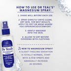 Dr Teal's Magnesium Spray with Natural Dead Sea Salt, Fragrance Free, 8 fl oz (Pack of 2)