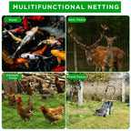 Windyun 1 Pc Bird Netting 50' X 100', 2.4" Mesh Poultry Net for Garden