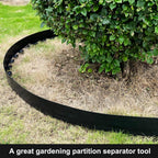RLINGX Landscape Edging No Dig 4 inch Tall 33FT Garden Edging with 30 Spikes, Landscape Edging Border for Landscaping, Lawn, Flower Beds, Grass and Yard (4inch 33ft)