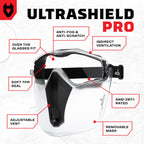 NoCry Safety Face Shield Mask for Work with Premium Anti Fog and Anti Scratch Technology — Durable ANSI Z87.1 Certified Grinding Face Shield with Extreme Impact Resistance