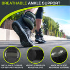 ProsourceFit Ankle / Wrist and Arm / Leg Weights Set of 2, Adjustable Strap for Men and Women, Grey 2 LB