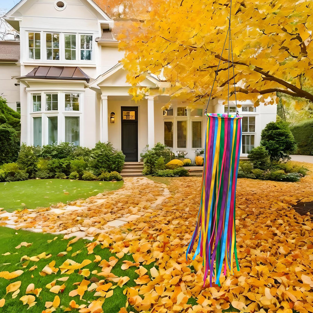 Satin Ribbon Windsock Streamer, Outdoor Decorations, WS-49K-01