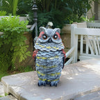 FESTGLOX Solar Owl Decoys to Scare Birds Away, Fake Owl Outdoor Garden