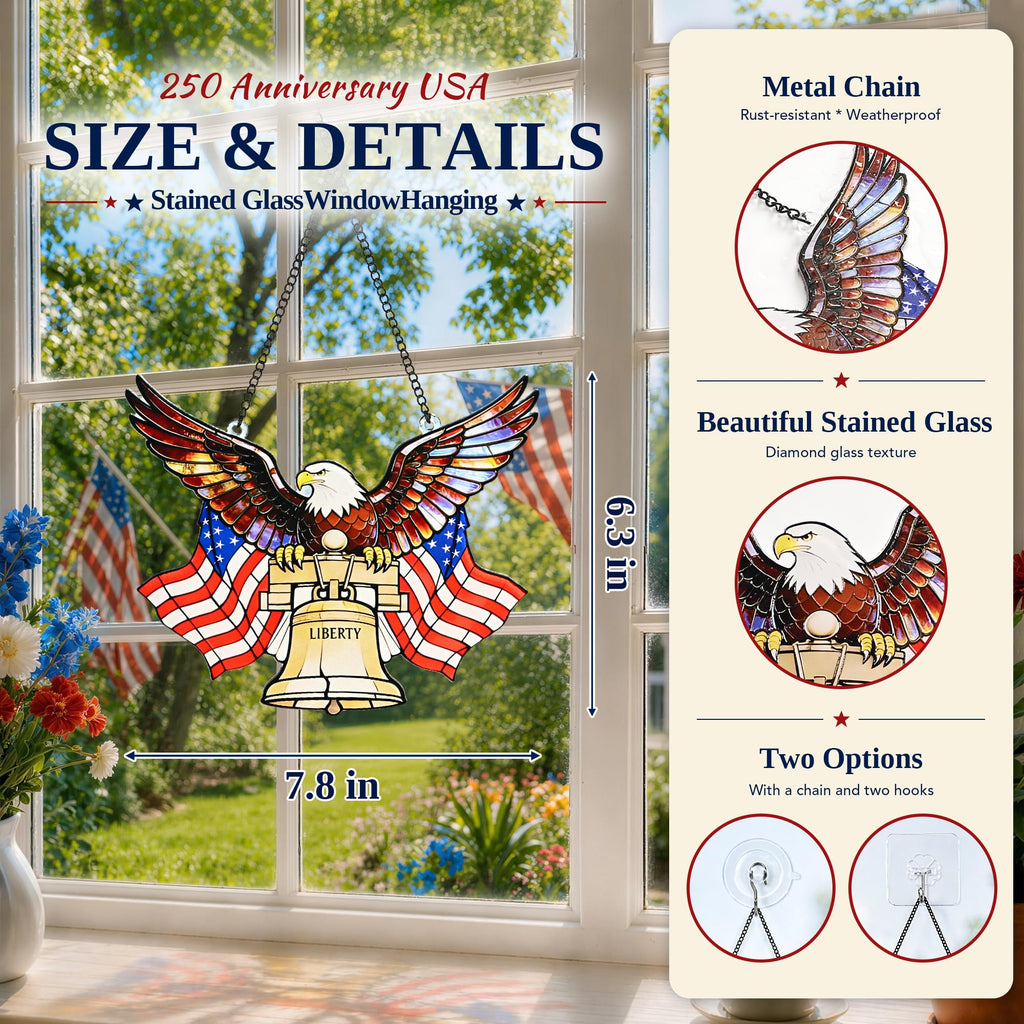 SUNCKET American Bald Eagle USA 250th Decor 4th of July