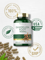 Carlyle Dandelion Root Extract | 300 Capsules | Herb Supplement | Taraxacum Officinale | Non-GMO and Gluten Free
