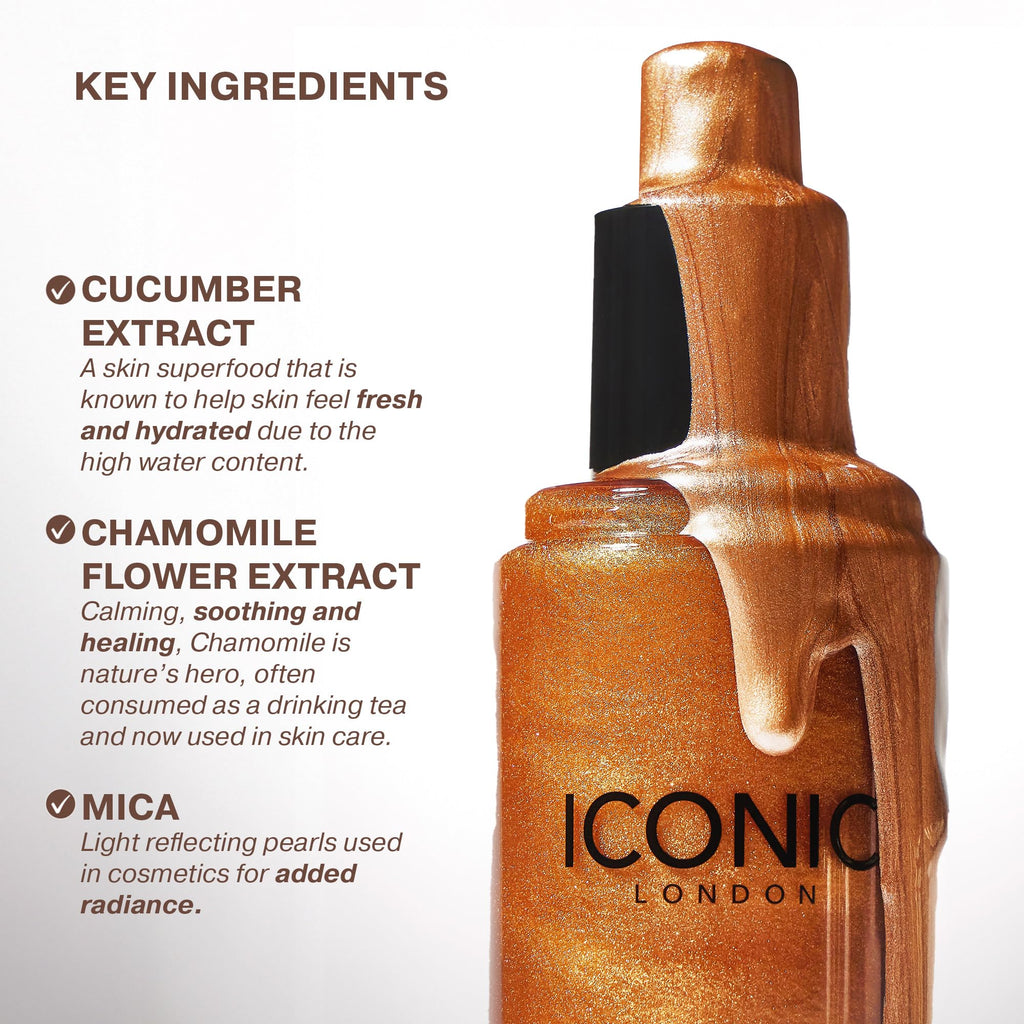 ICONIC LONDON Prep-Set-Glow | Hydrating + Setting + Glowing Spray, 3-in-1 Formula for a Dewy, Radiant Finish, Cruelty-Free, Vegan Makeup, 4.22 Fl oz