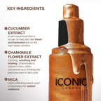 ICONIC LONDON Prep-Set-Glow | Hydrating + Setting + Glowing Spray, 3-in-1 Formula for a Dewy, Radiant Finish, Cruelty-Free, Vegan Makeup, 4.22 Fl oz