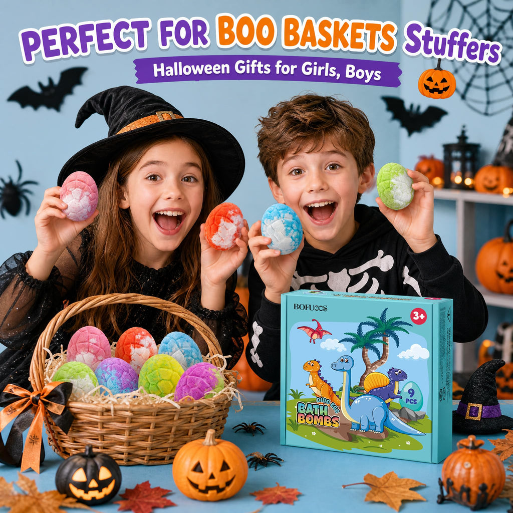 Bofuoos Dinosaur Bath Bombs for Kids with Surprise Inside, Gifts for Kids