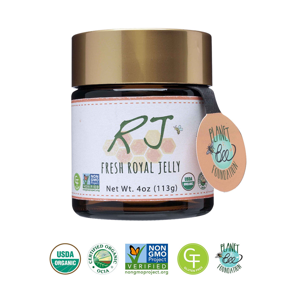 Greenbow Organic Fresh Royal Jelly - 100% USDA Certified Organic, Non-GMO, Halal, Pure, Gluten Free - One of The Most Nutrition Packed - (113g)