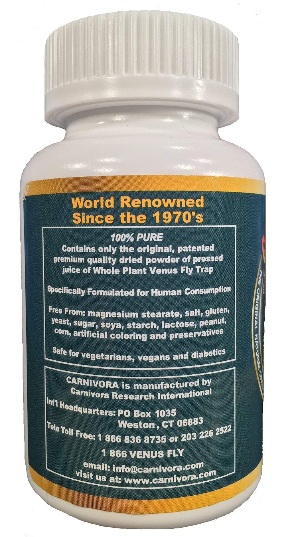 Carnivora Vegi-Caps - Gluten Free, Vegan Friendly Capsules to Strengthen and Support Your Immune System (100 Capsules)