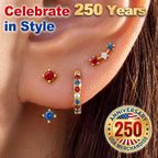 4th of July Earrings for Women Outfits Accessories, 250th Anniversary Fourth of July Deals Independence Day Patriotic Dress Shirts, USA American Flag Red White Blue Hoop Stud Jacket Jewelry