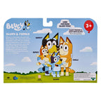 Bluey Family Figure 4-Pack – Includes, Bingo, Mum (Chilli) & Dad (Bandit), Poseable Collectible Toys for Kids, Durable Cake Toppers, for Toddlers & Fans, Ages 3+