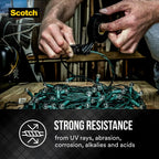 Scotch 3M Super 33+ Vinyl Electrical Tape, .75-Inch x 66-Foot, Pack of 10 Rolls, Insulates and Protects Against Abrasion and Moisture, Protective Jacketing up to 600V Splice Insulation (6132-BA-10)
