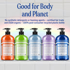 Dr. Bronner's - Organic Sugar Soap (Lavender, 24 Ounce) - Made with Organic Oils, Sugar and Shikakai Powder, 4-in-1 Uses: Hands, Body, Face and Hair, Cleanses, Moisturizes and Nourishes, Vegan